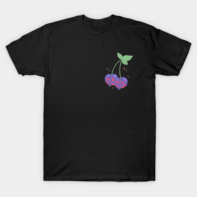 Skull cherries T-Shirt by bratcave.studio